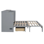 Lit escamotable Queen Size avec grands tiroirs