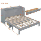 Lit escamotable Queen Size avec grands tiroirs