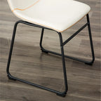 Ensemble de table à manger ronde pour 2 personnes (gris/blanc/marron) avec chaises en similicuir