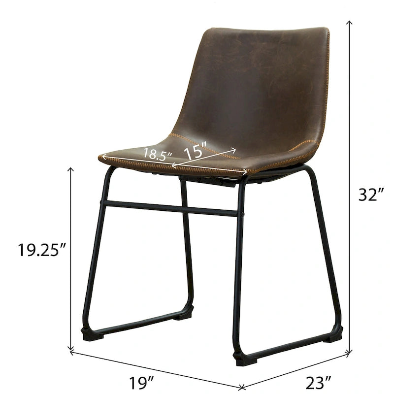 Ensemble de table à manger ronde pour 2 personnes (gris/blanc/marron) avec chaises en similicuir