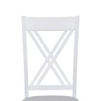 Ensemble table et chaises en bois 5 pièces, ensemble de salle à manger de cuisine pour 4 avec table rectangulaire et 4 chaises rembourrées à dossier en X