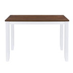 Ensemble table et chaises en bois 5 pièces, ensemble de salle à manger de cuisine pour 4 avec table rectangulaire et 4 chaises rembourrées à dossier en X