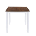 Ensemble table et chaises en bois 5 pièces, ensemble de salle à manger de cuisine pour 4 avec table rectangulaire et 4 chaises rembourrées à dossier en X