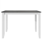 Ensemble table et chaises en bois 5 pièces, ensemble de salle à manger de cuisine pour 4 avec table rectangulaire et 4 chaises rembourrées à dossier en X