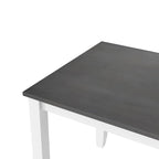 Ensemble table et chaises en bois 5 pièces, ensemble de salle à manger de cuisine pour 4 avec table rectangulaire et 4 chaises rembourrées à dossier en X