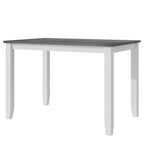 Ensemble table et chaises en bois 5 pièces, ensemble de salle à manger de cuisine pour 4 avec table rectangulaire et 4 chaises rembourrées à dossier en X