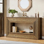 Console étroite en bois de 150 cm de long pour salon, table d'entrée