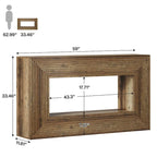 Console étroite en bois de 150 cm de long pour salon, table d'entrée