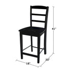 Tabouret en bois massif Madrid