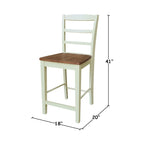 Tabouret en bois massif Madrid