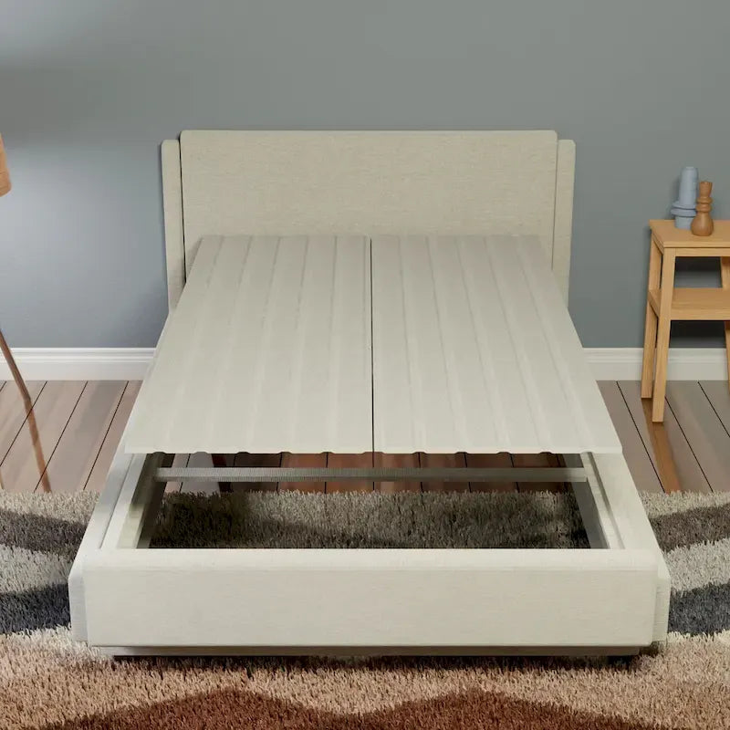 Lattes en bois d'épinette noire avec couvercle – Lit simple / Lit simple XL / Lit double / Grand lit / Très grand lit, 1 lit