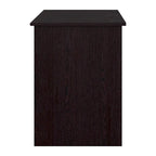 Bureau d'ordinateur 60 W Espresso Oak avec tiroirs, 1 personne