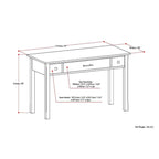 Bureau contemporain en bois massif