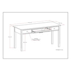 Bureau contemporain en bois massif