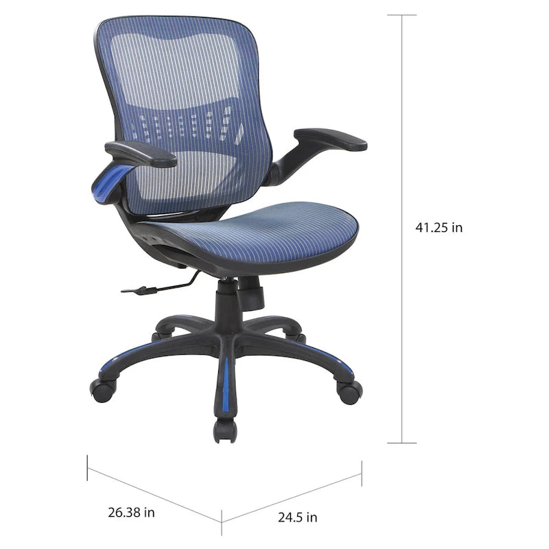 Chaise de bureau avec assise et dossier en maille