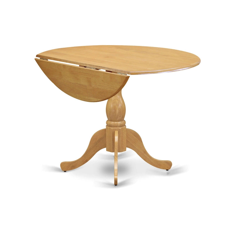 Table de salle à manger ronde à abattants – Plusieurs finitions, 4 places