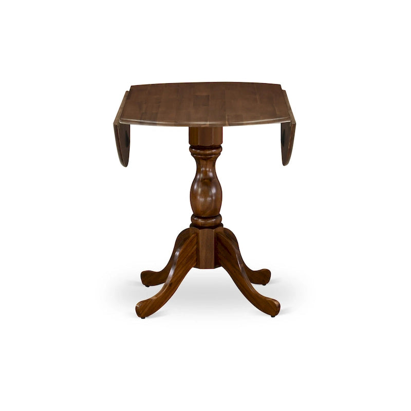 Table de salle à manger ronde à abattants – Plusieurs finitions, 4 places