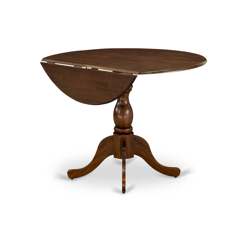 Table de salle à manger ronde à abattants – Plusieurs finitions, 4 places