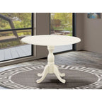 Table de salle à manger ronde à abattants – Plusieurs finitions, 4 places