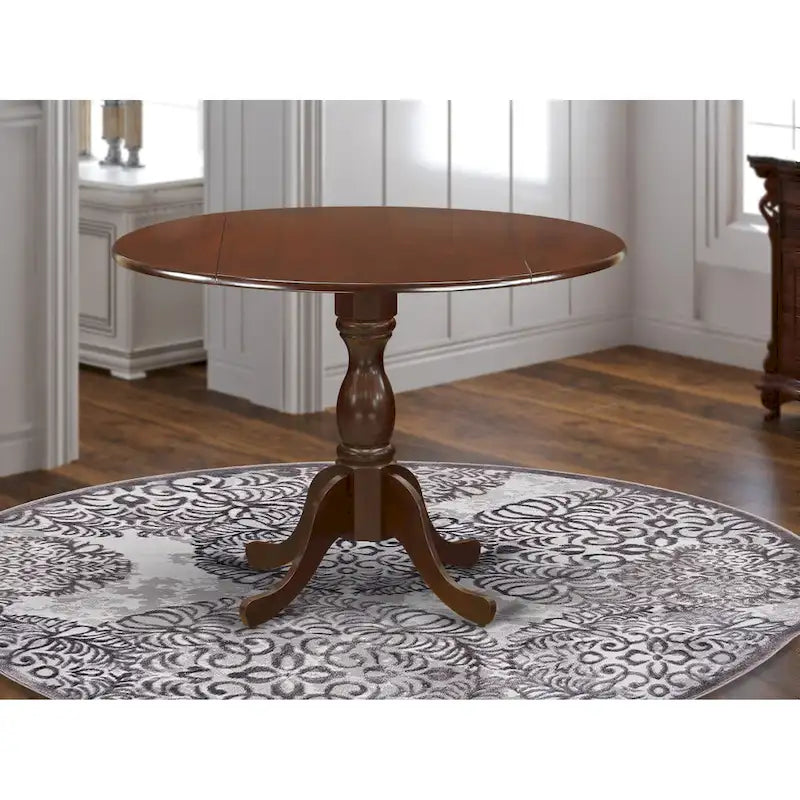 Table de salle à manger ronde à abattants – Plusieurs finitions, 4 places