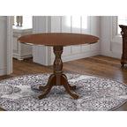 Table de salle à manger ronde à abattants – Plusieurs finitions, 4 places