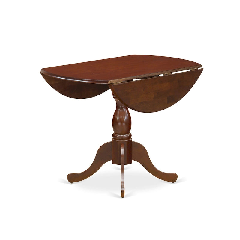 Table de salle à manger ronde à abattants – Plusieurs finitions, 4 places