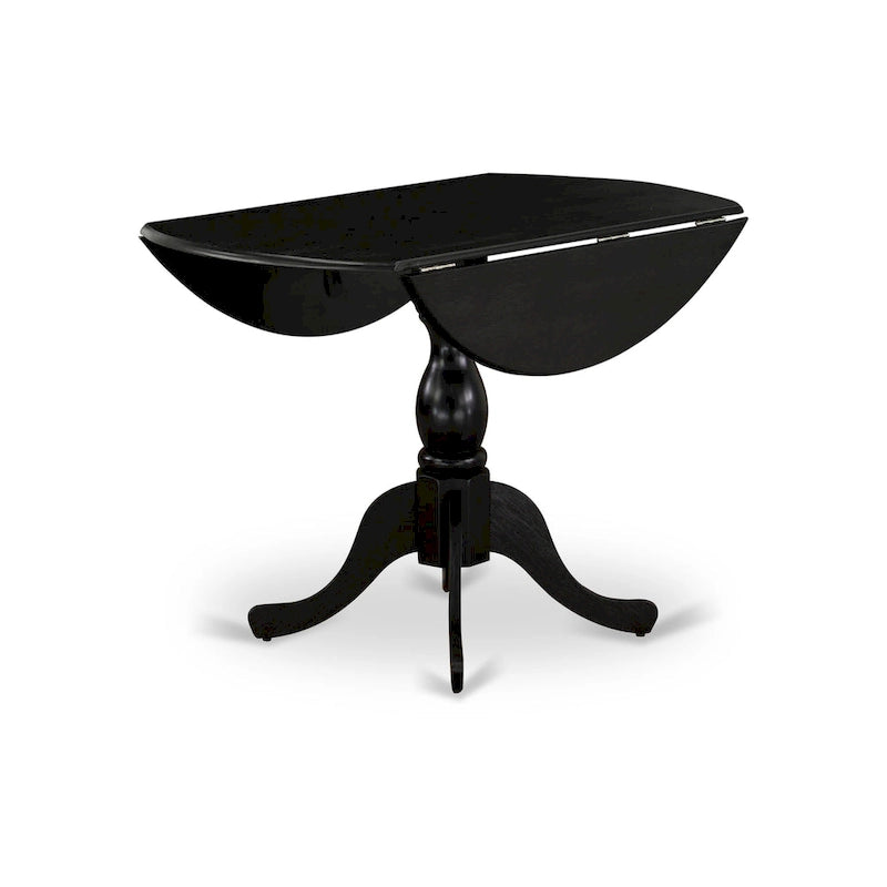 Table de salle à manger ronde à abattants – Plusieurs finitions, 4 places
