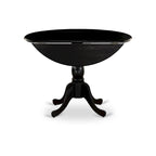Table de salle à manger ronde à abattants – Plusieurs finitions, 4 places