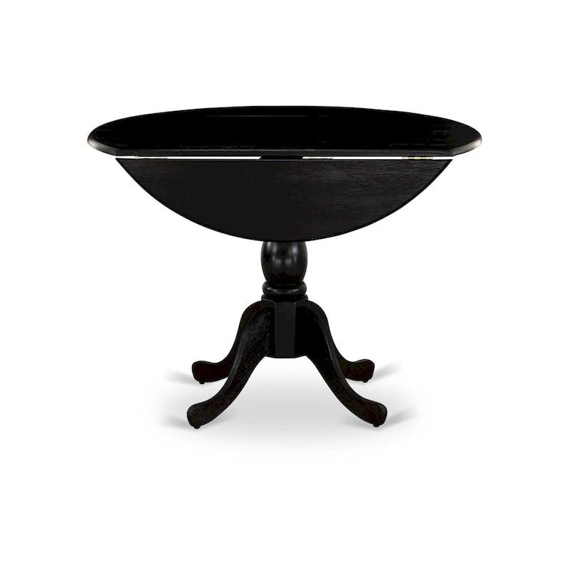 Table de salle à manger ronde à abattants – Plusieurs finitions, 4 places