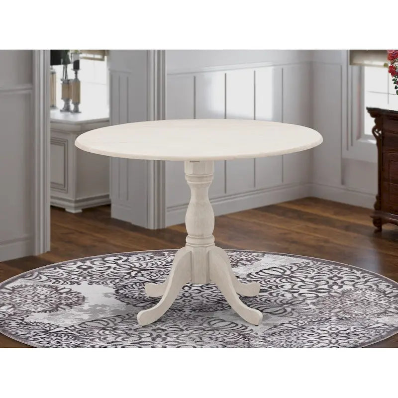 Table de salle à manger ronde à abattants – Plusieurs finitions, 4 places
