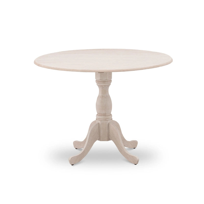 Table de salle à manger ronde à abattants – Plusieurs finitions, 4 places