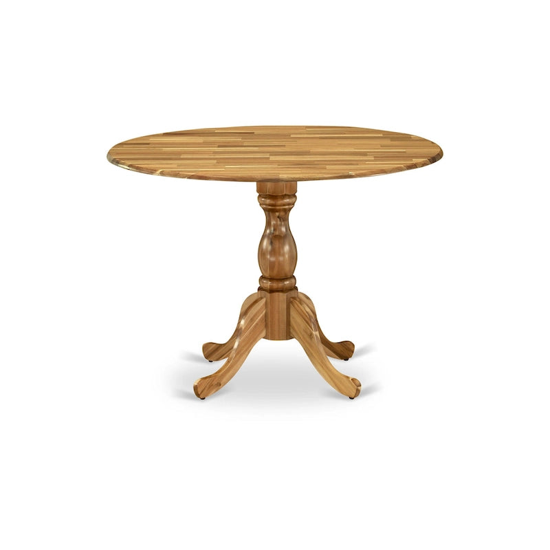 Table de salle à manger ronde à abattants – Plusieurs finitions, 4 places