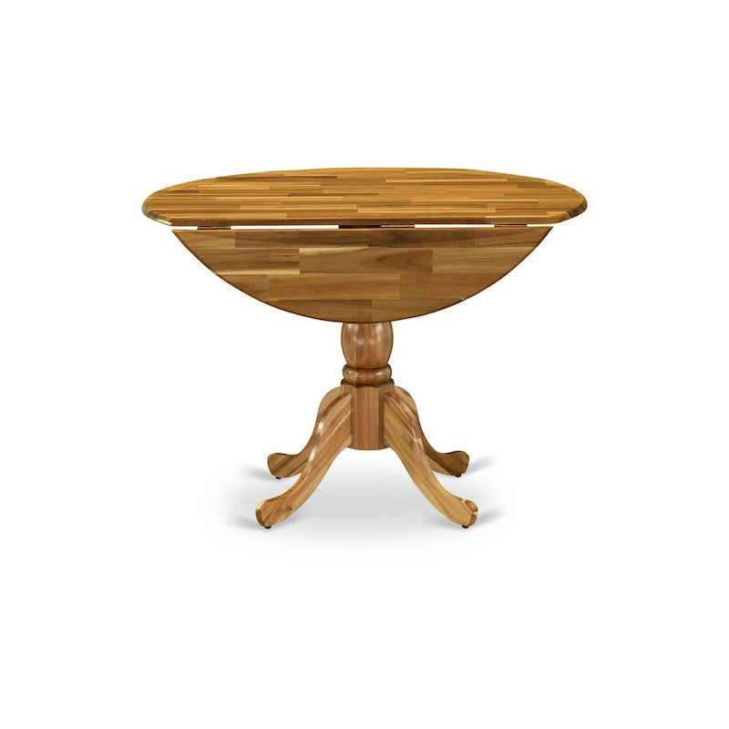 Table de salle à manger ronde à abattants – Plusieurs finitions, 4 places