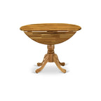 Table de salle à manger ronde à abattants – Plusieurs finitions, 4 places