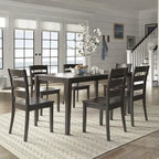 Ensemble de salle à manger rectangulaire Wilmington II 152 cm noir antique par iNSPIRE Q Classic