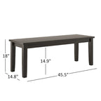 Ensemble de salle à manger rectangulaire Wilmington II 152 cm noir antique par iNSPIRE Q Classic