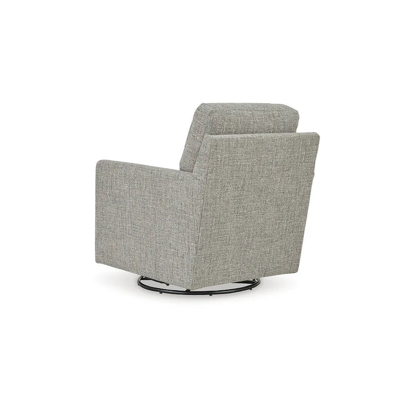Fauteuil pivotant à bascule gris – 30 cm (L) x 37 cm (P) x 37 cm (H)