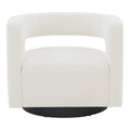 Chaise pivotante – Ivoire/Noir, Marron foncé, Gris clair, Gris foncé/Noir – 1 place