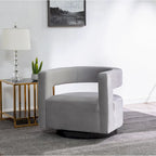 Chaise pivotante – Ivoire/Noir, Marron foncé, Gris clair, Gris foncé/Noir – 1 place