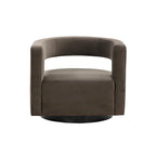 Chaise pivotante – Ivoire/Noir, Marron foncé, Gris clair, Gris foncé/Noir – 1 place
