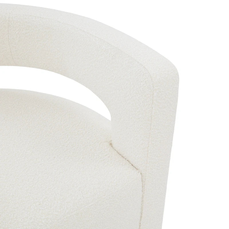 Chaise pivotante – Ivoire/Noir, Marron foncé, Gris clair, Gris foncé/Noir – 1 place