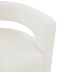 Chaise pivotante – Ivoire/Noir, Marron foncé, Gris clair, Gris foncé/Noir – 1 place
