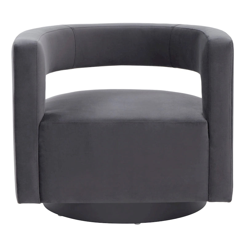 Chaise pivotante – Ivoire/Noir, Marron foncé, Gris clair, Gris foncé/Noir – 1 place