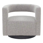Chaise pivotante – Ivoire/Noir, Marron foncé, Gris clair, Gris foncé/Noir – 1 place
