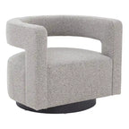 Chaise pivotante – Ivoire/Noir, Marron foncé, Gris clair, Gris foncé/Noir – 1 place