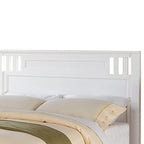 Lit double fantastique, finition bois, blanc