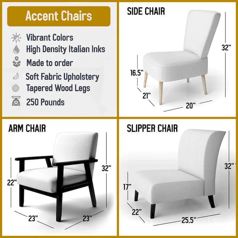 Fauteuil d'appoint motif côtier sarcelle et blanc — 1 place