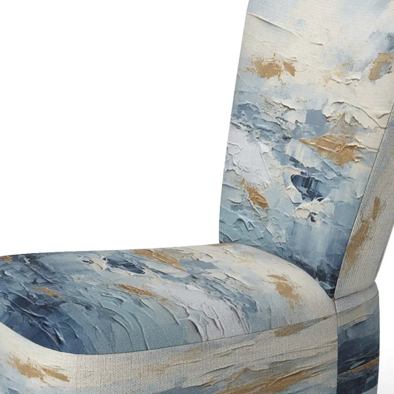 Fauteuil d'appoint motif côtier sarcelle et blanc — 1 place