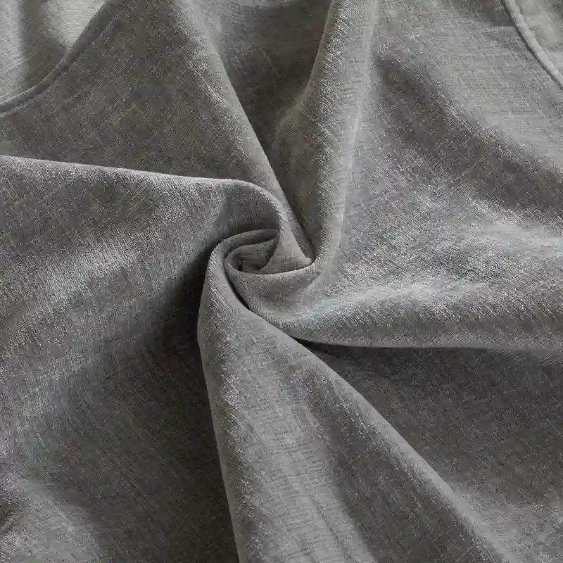 Fauteuil pivotant d'appoint en lin marron avec coussin de dossier – À l'unité et par lot de 2