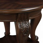 Table d'appoint ronde de 22 pouces avec étagère